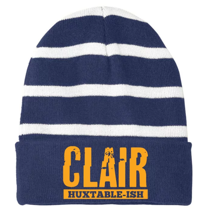 Clair HuxtableIsh Funny Lawyer Attorney Striped Beanie with Solid Band