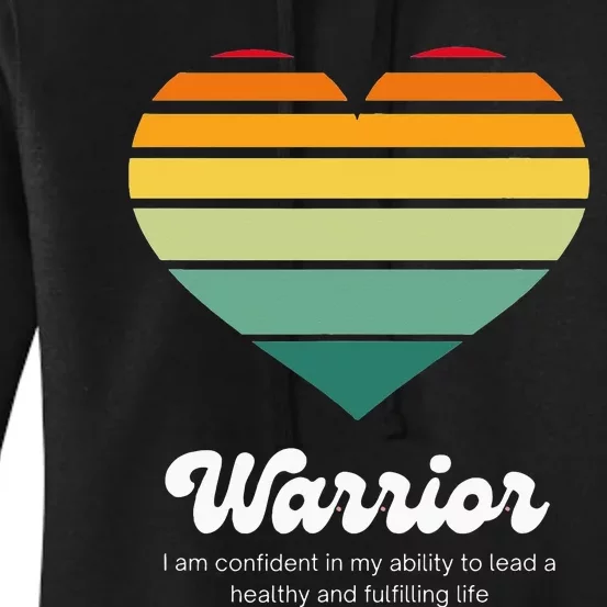 Congestive Heart Failure Warrior Heart Health Motivation Women's Pullover Hoodie