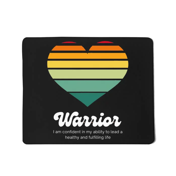 Congestive Heart Failure Warrior Heart Health Motivation Mousepad