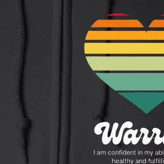 Congestive Heart Failure Warrior Heart Health Motivation Full Zip Hoodie