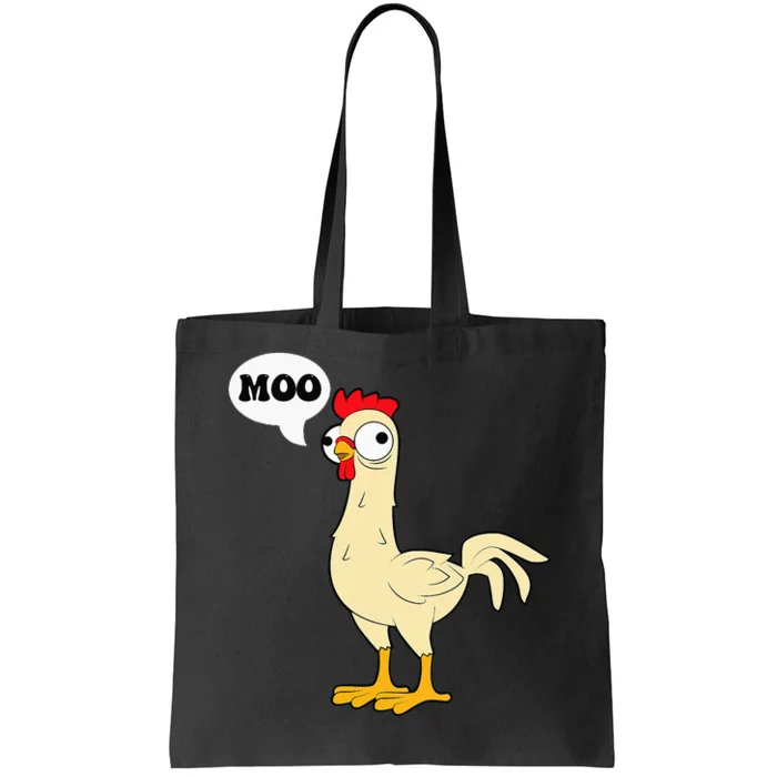 Chicken Hen Fowl Cow Funny Joke Dad Joke Tote Bag