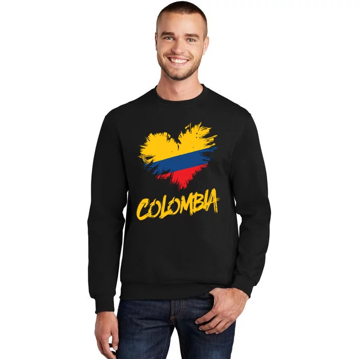 Colombia Heart Flag Sweatshirt