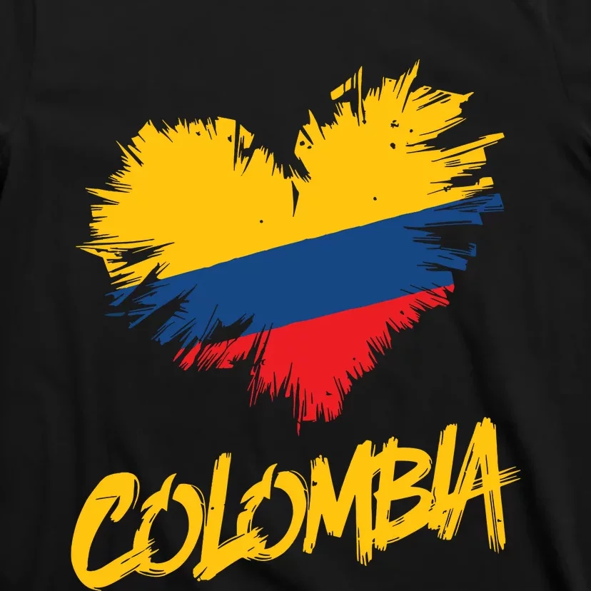 Colombia Heart Flag T-Shirt