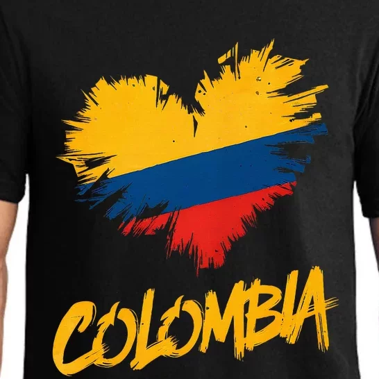 Colombia Heart Flag Pajama Set