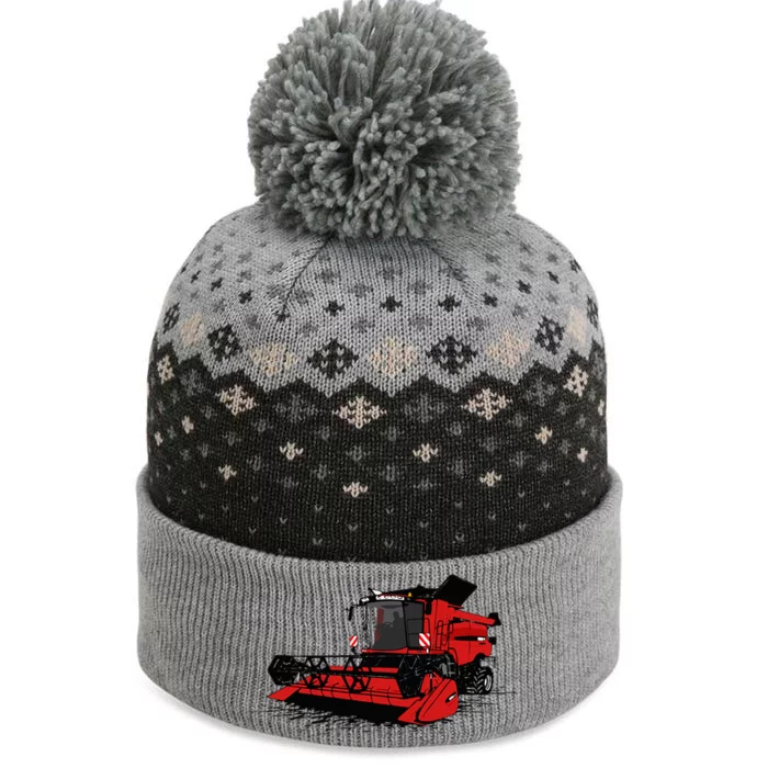 Combine Harvester Farmers Agriculture The Baniff Cuffed Pom Beanie