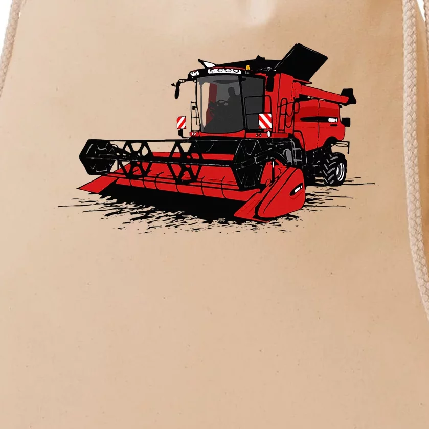 Combine Harvester Farmers Agriculture Drawstring Bag