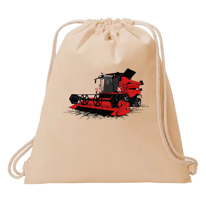 Combine Harvester Farmers Agriculture Drawstring Bag