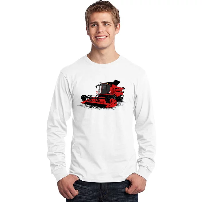 Combine Harvester Farmers Agriculture Tall Long Sleeve T-Shirt