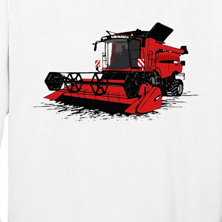 Combine Harvester Farmers Agriculture Tall Long Sleeve T-Shirt