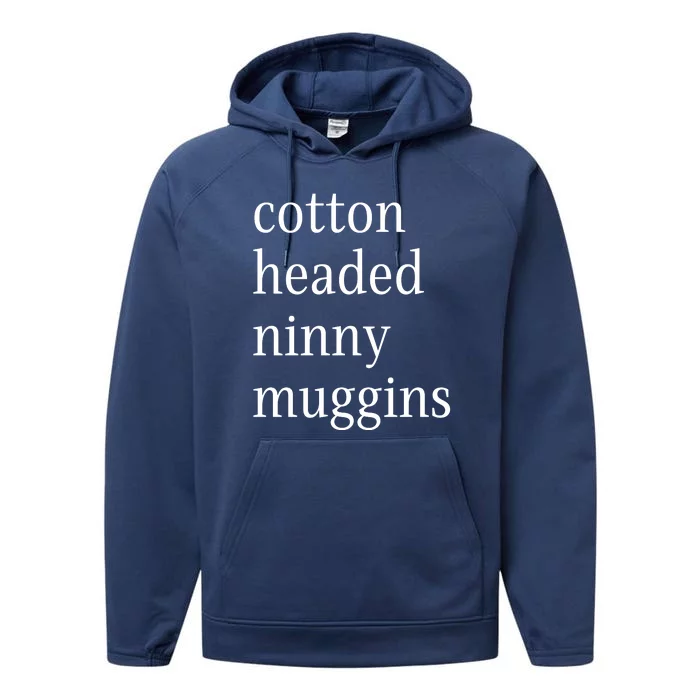 Cotton Headed Funny Christmas Sayings Performance Fleece Hoodie