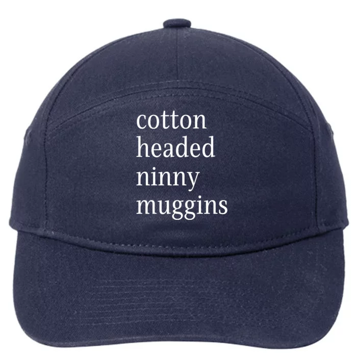 Cotton Headed Funny Christmas Sayings 7-Panel Snapback Hat