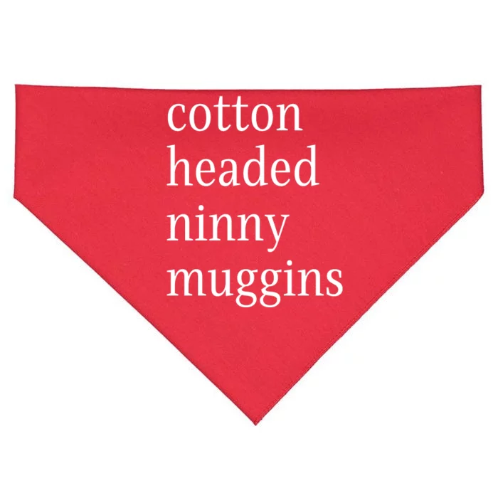 Cotton Headed Funny Christmas Sayings USA-Made Doggie Bandana