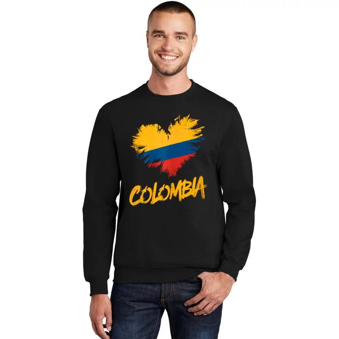 Colombia Heart Flag Sweatshirt