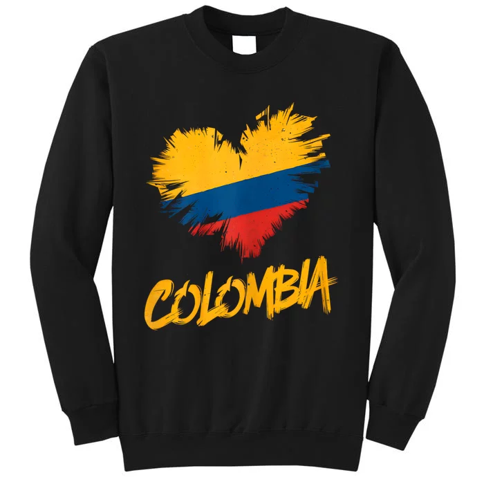 Colombia Heart Flag Sweatshirt