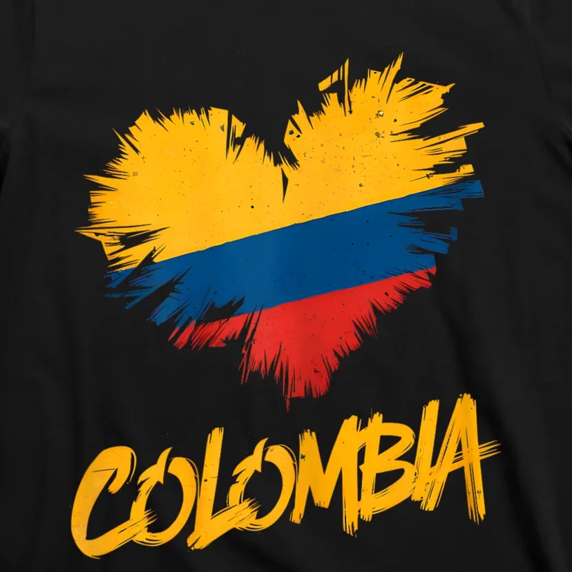 Colombia Heart Flag T-Shirt