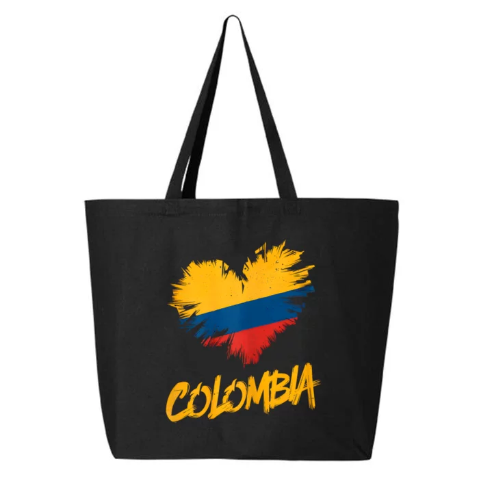 Colombia Heart Flag 25L Jumbo Tote