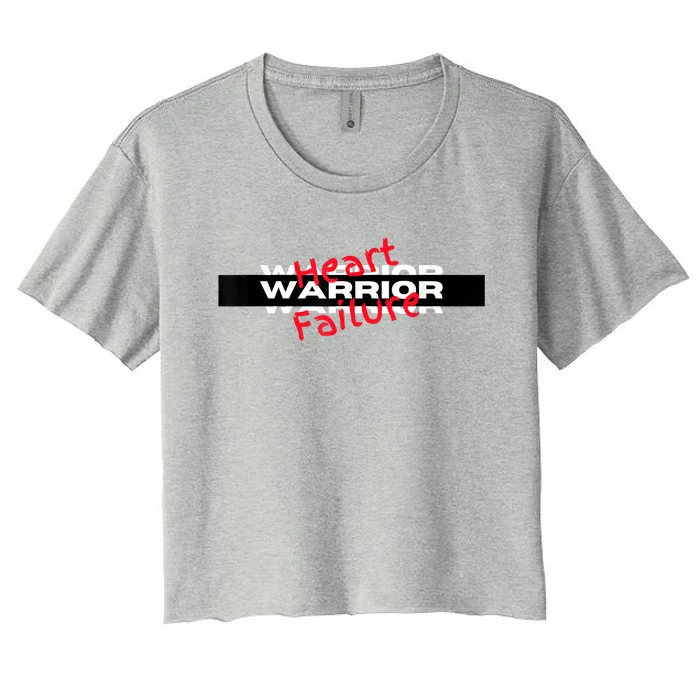 Congestive Heart Failure Warrior Heart Health Motivation Women's Crop Top Tee