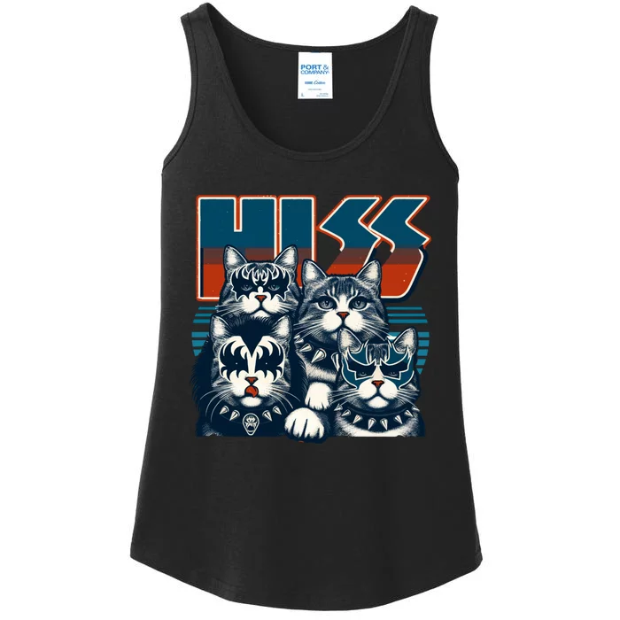 Cat Hiss Funny Cat Lover Cat Owner Cat Humor Ladies Essential Tank