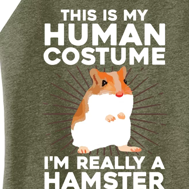 Cool Hamster For Men Women Hamster Lover Animal Costume Women’s Perfect Tri Rocker Tank