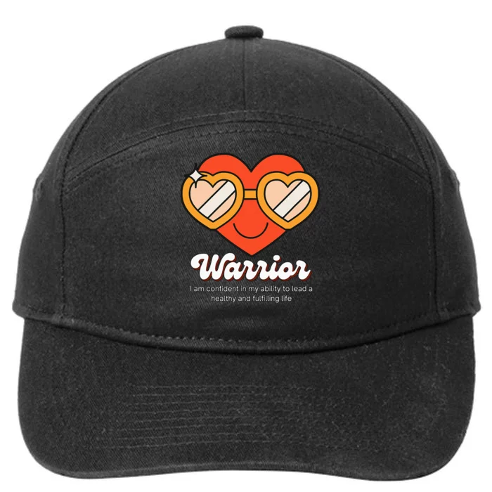 Congestive Heart Failure Warrior - Heart Health Motivation 7-Panel Snapback Hat