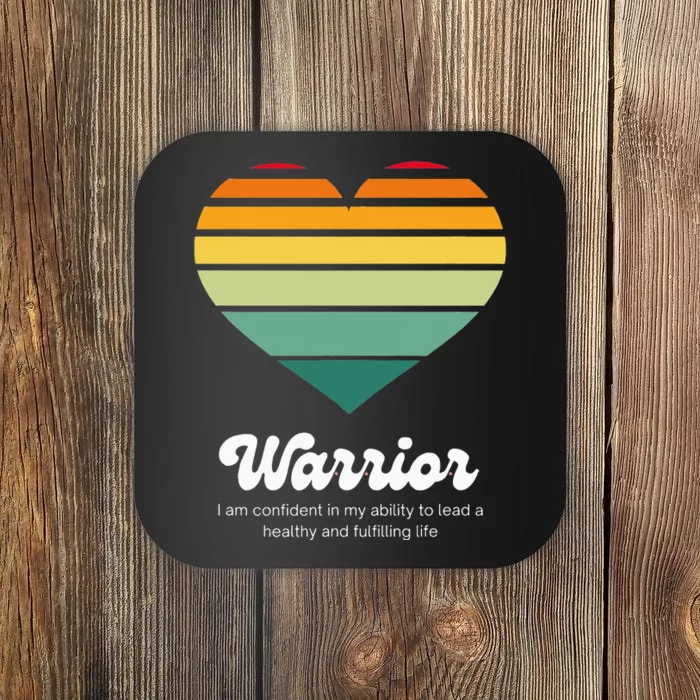 Congestive Heart Failure Warrior - Heart Health Motivation Coaster