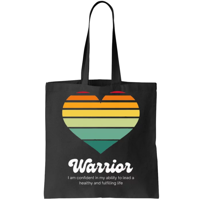 Congestive Heart Failure Warrior - Heart Health Motivation Tote Bag