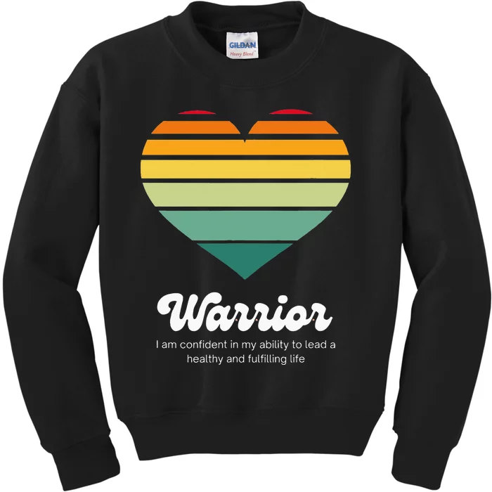 Congestive Heart Failure Warrior - Heart Health Motivation Kids Sweatshirt