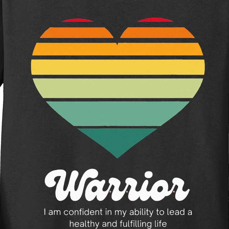 Congestive Heart Failure Warrior - Heart Health Motivation Kids Long Sleeve Shirt