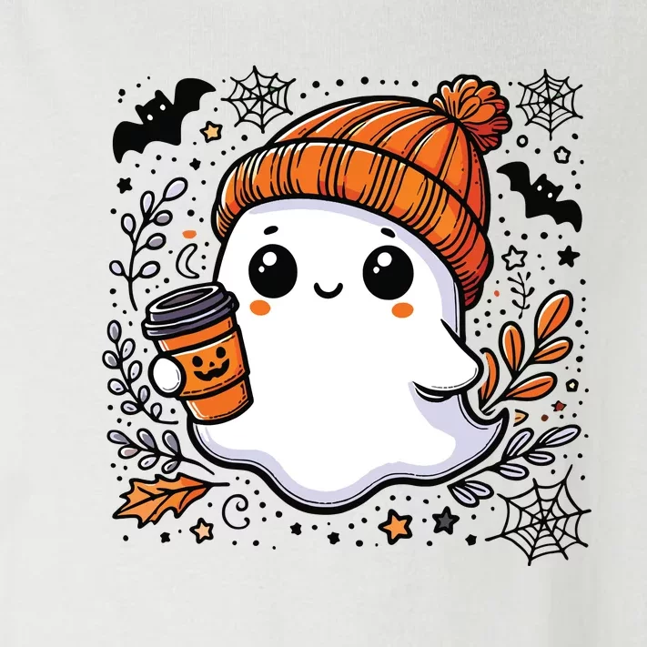 Cute Halloween For Women Halloween Ghost Coffee Women Toddler Long Sleeve Shirt