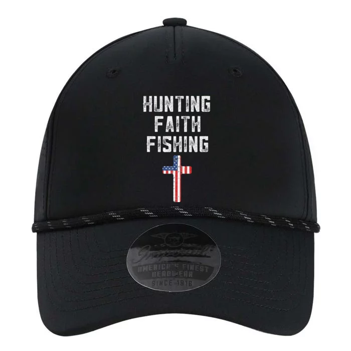 Cute Hunting Faith And Fishing Cross American Flag Patriotic Performance The Dyno Cap