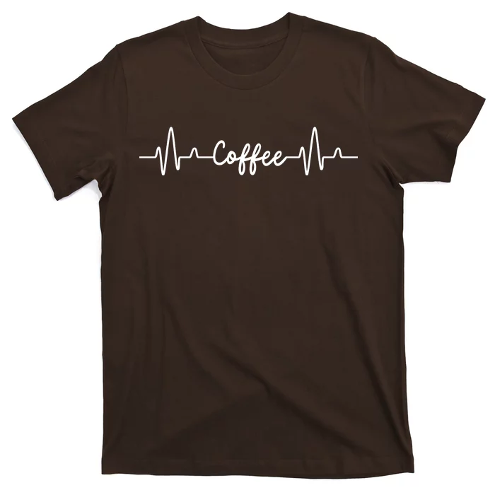 Coffee Heartbeat Gift For Coffee Lover T-Shirt