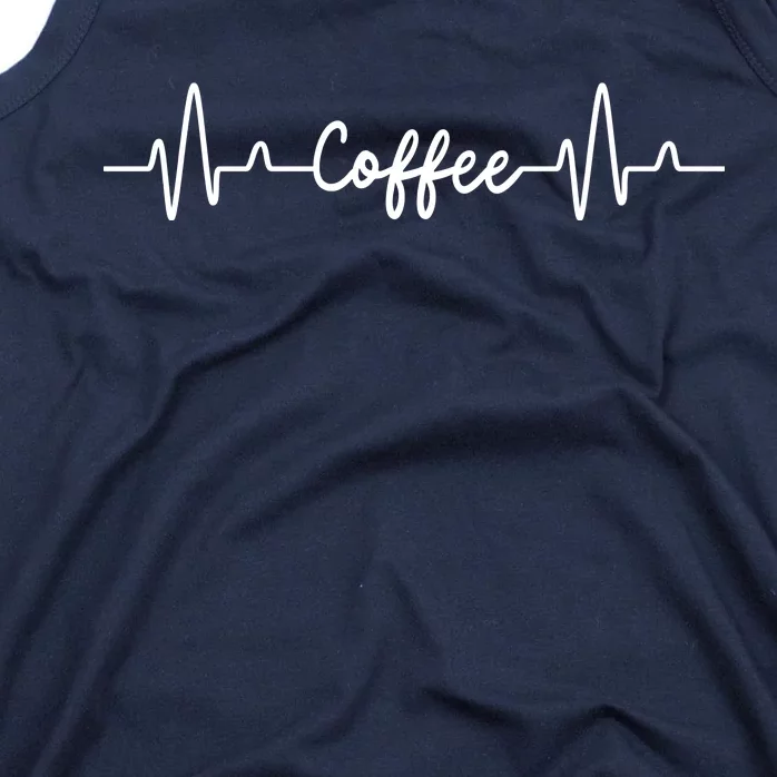 Coffee Heartbeat Gift For Coffee Lover Tank Top