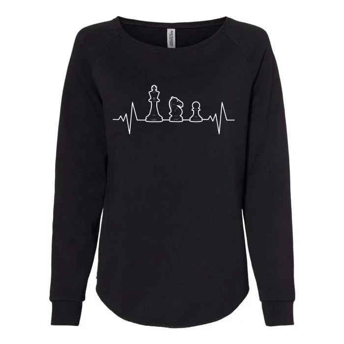 Chess Heartbeat | Gift Chess Master | Chess Club Womens California Wash Sweatshirt