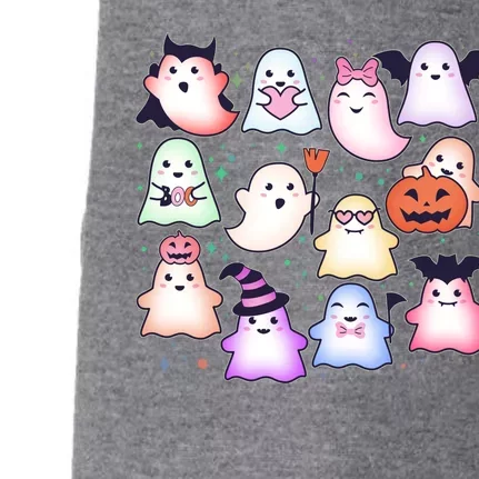 Cute Halloween Ghosts Doggie 3-End Fleece Hoodie