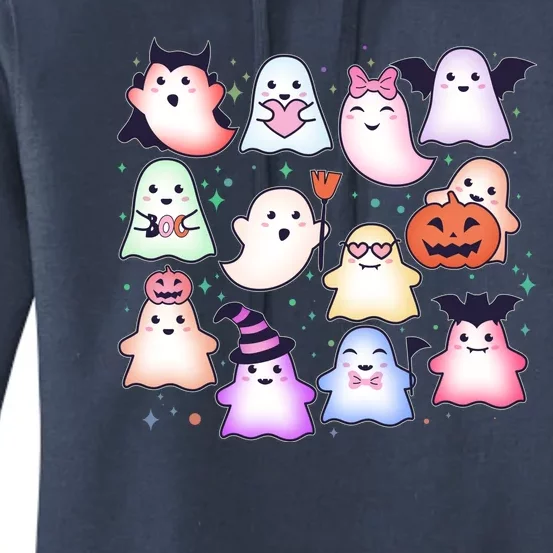 Cute Halloween Ghosts Women's Pullover Hoodie