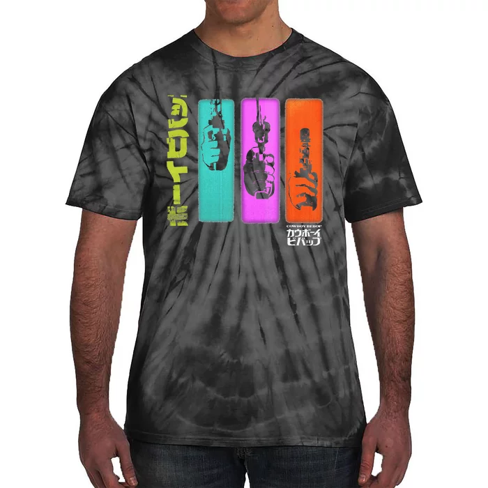 Cowboy Hand Gun Colorful Panels Tie-Dye T-Shirt