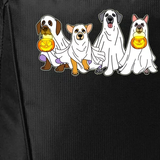 Cute Halloween Ghost Dogs Pups City Backpack