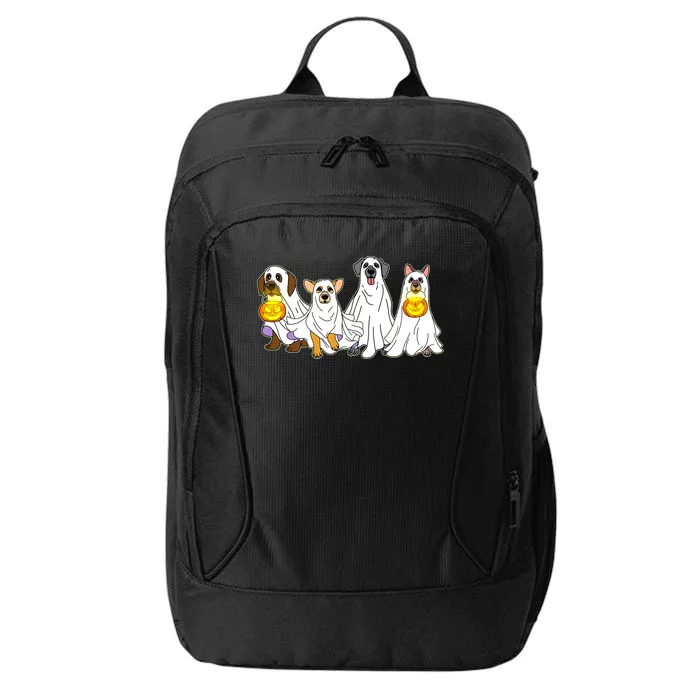 Cute Halloween Ghost Dogs Pups City Backpack