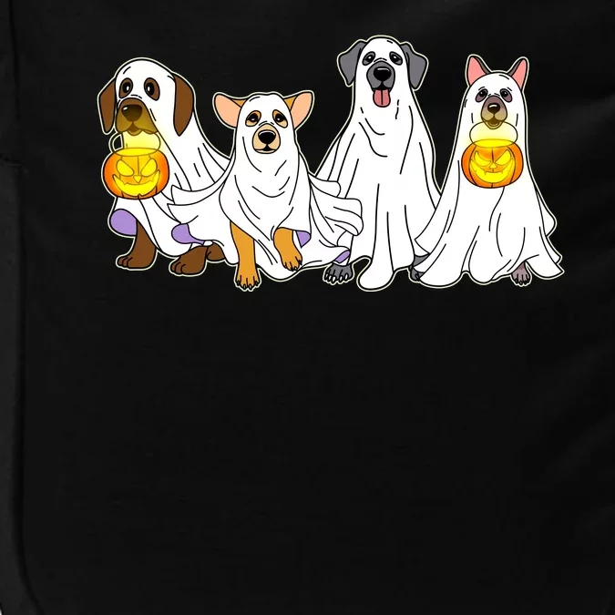 Cute Halloween Ghost Dogs Pups Impact Tech Backpack