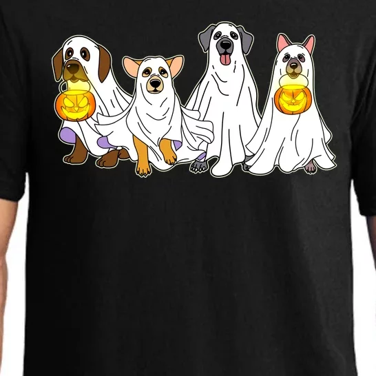 Cute Halloween Ghost Dogs Pups Pajama Set