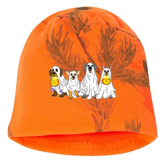 Cute Halloween Ghost Dogs Pups Kati - Camo Knit Beanie