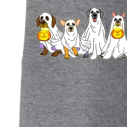 Cute Halloween Ghost Dogs Pups Doggie 3-End Fleece Hoodie