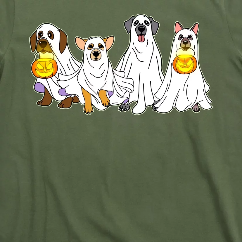 Cute Halloween Ghost Dogs Pups T-Shirt