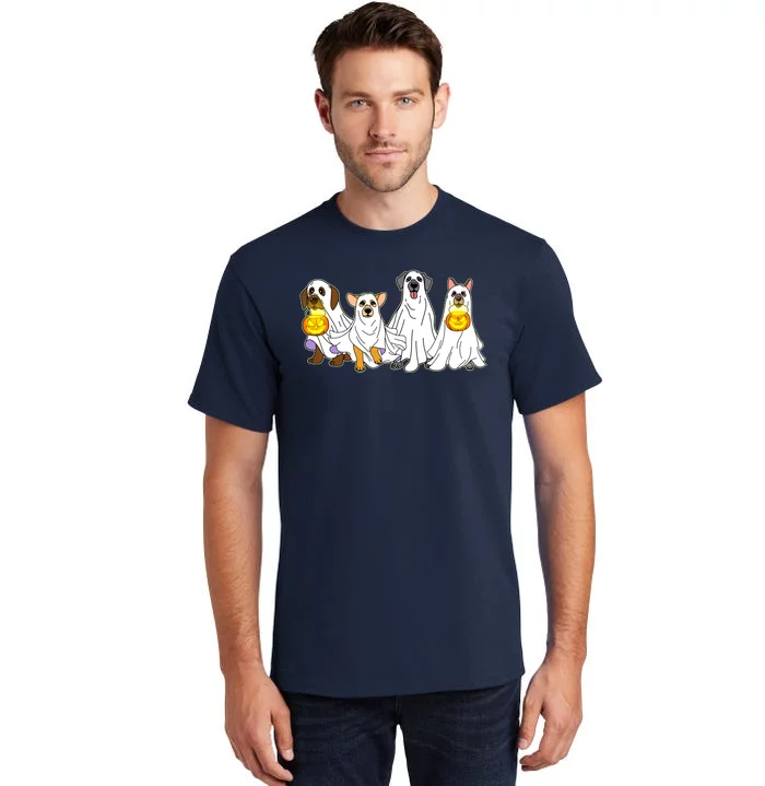 Cute Halloween Ghost Dogs Pups Tall T-Shirt