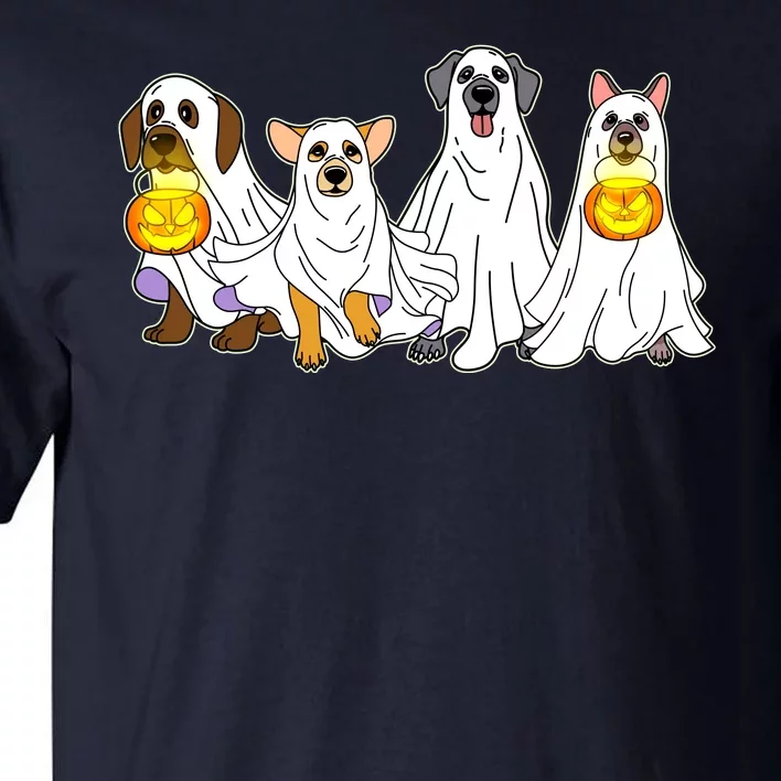 Cute Halloween Ghost Dogs Pups Tall T-Shirt