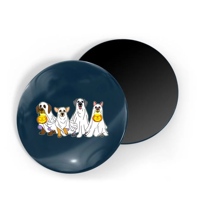 Cute Halloween Ghost Dogs Pups Magnet