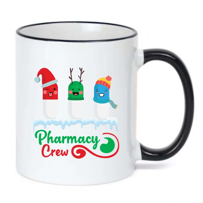 Christmas Hospital Gags Pharmacy Crew Red Plaid Reindeer Gift Black Color Changing Mug