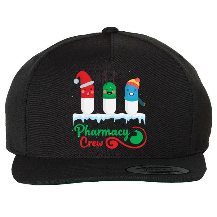 Christmas Hospital Gags Pharmacy Crew Red Plaid Reindeer Gift Wool Snapback Cap