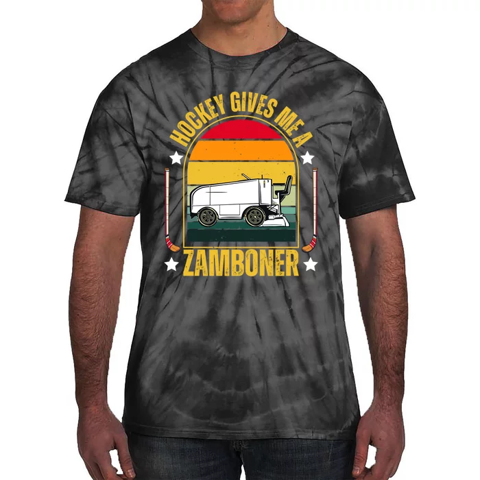 Cool Hockey Gives Me A Zamboner Funny Tie-Dye T-Shirt