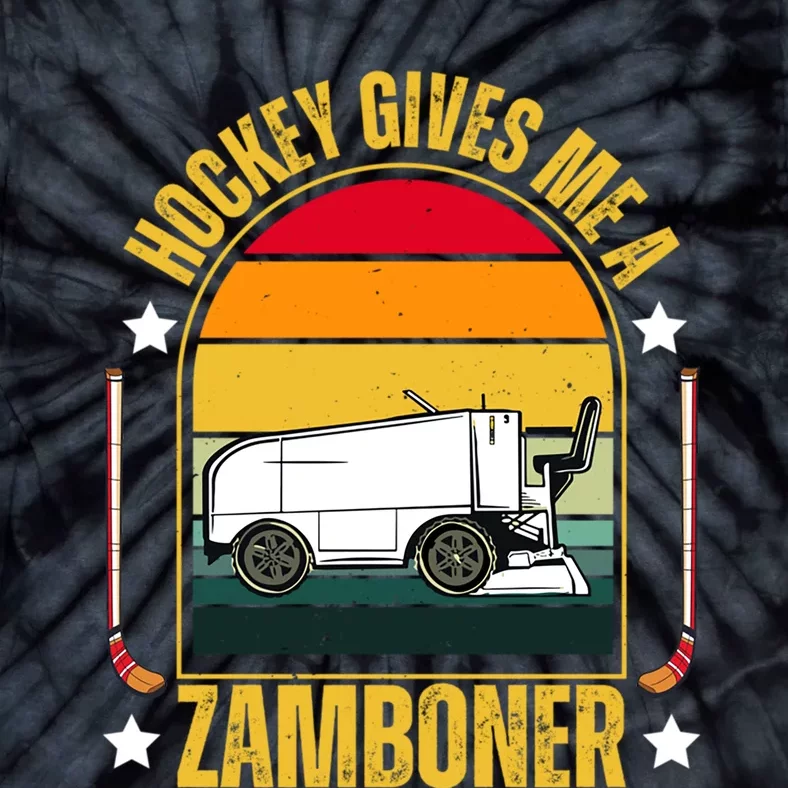 Cool Hockey Gives Me A Zamboner Funny Tie-Dye T-Shirt